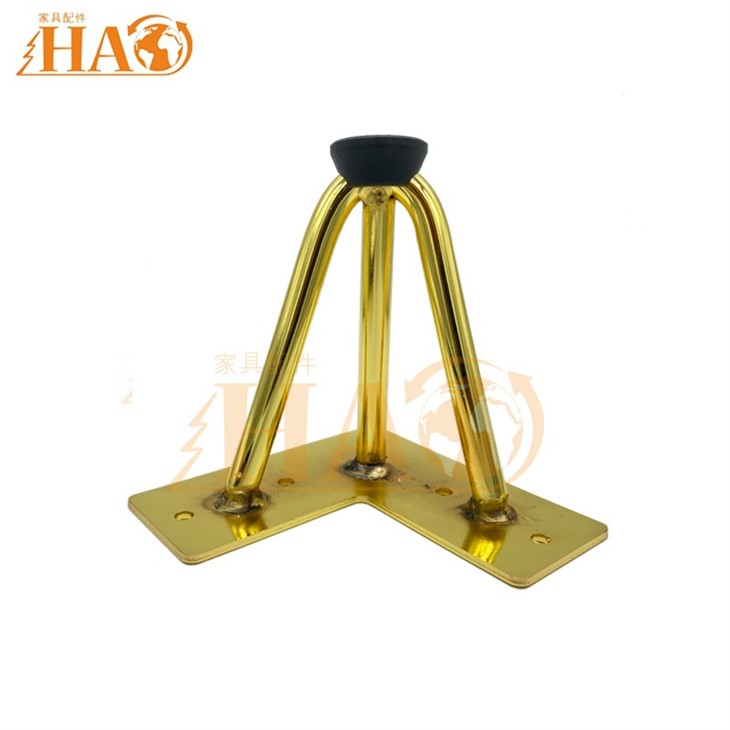 Sofa Fittings Steel Hairpin Legs With Gold Color H100mm