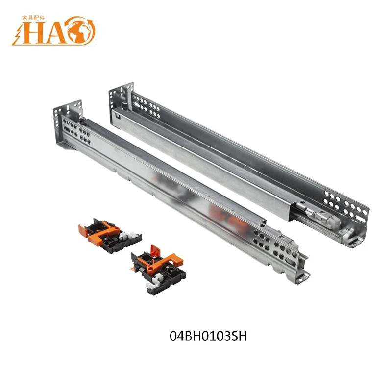 Three Sections Soft Closing Concealed Slide with 3D Adjustment