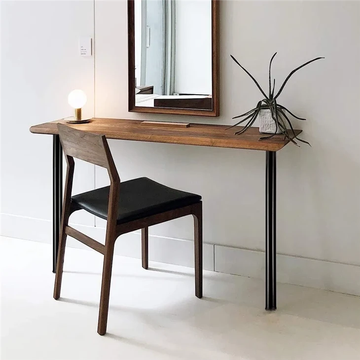02H0102 Height Adjustable Round Steel Table Leg, Multi Finish Metal Furniture Leg For DIY Furniture price