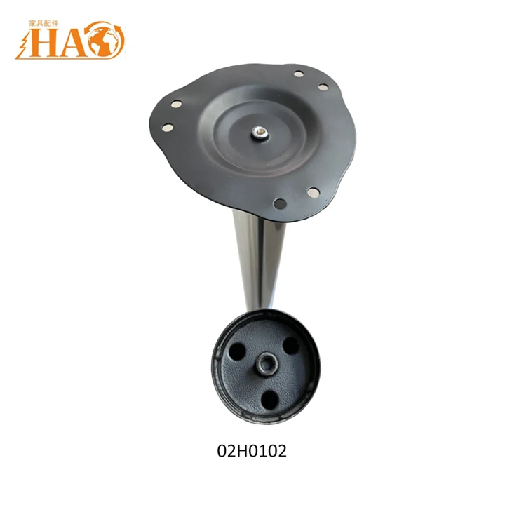 02H0102 Height Adjustable Round Steel Table Leg, Multi Finish Metal Furniture Leg For DIY Furniture price