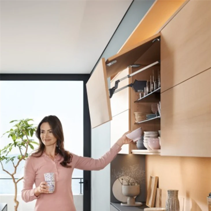 11H0139 Kitchen Cabinet Folding Lift Stay, Aluminium Zinc Alloy Cabinet Door Lifting Support manufacturers