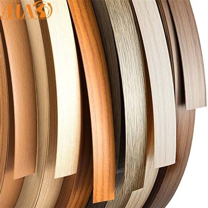25H0401 PVC Edge Banding, 100% Recyclable PVC, Scratch Water Wear Resistant, Solid Color & Wood Grain For Plywood MDF Particle Board high quality