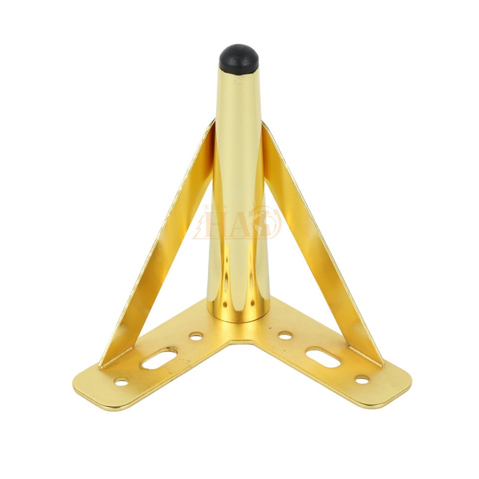 Shiny Gold Triangle Iron Sofa Leg
