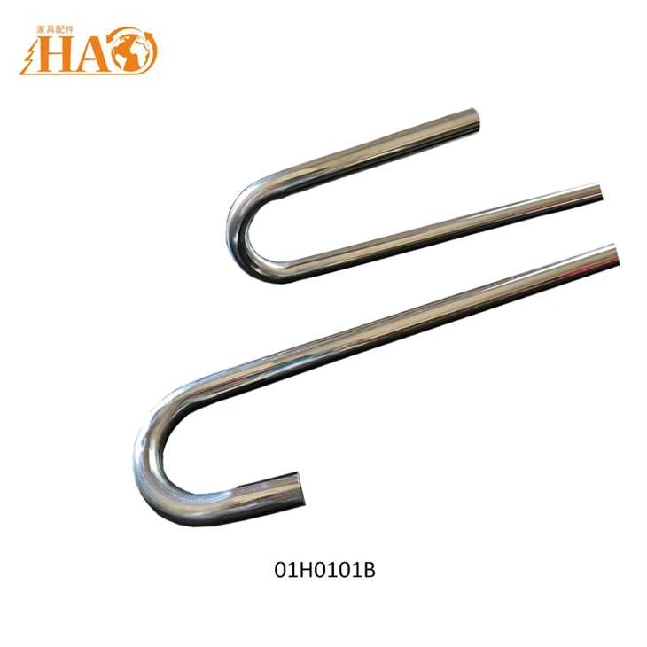 Chrome U-Shaped Bent Iron Pipe CNC Curved Furniture Frame Tube factory