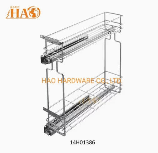 Double Layer Sliding Kitchen Storage Organizer