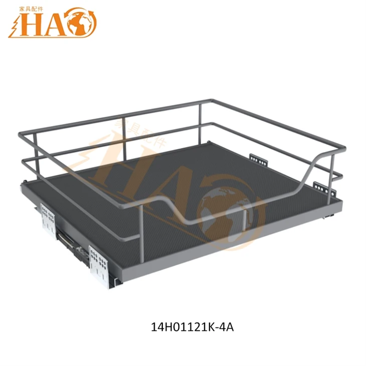 Kitchen Cabinet Pull Out Wire Basket | Carbon Steel Stove Base Storage Basket 14H01121 high quality