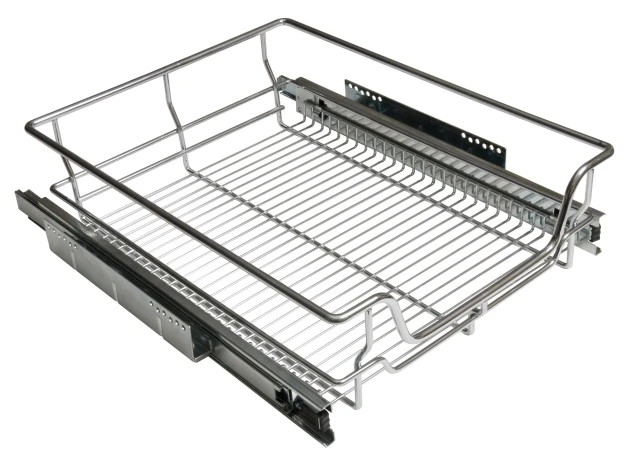 Kitchen Cabinet Pull Out Wire Basket | Carbon Steel Stove Base Storage Basket 14H01121 best