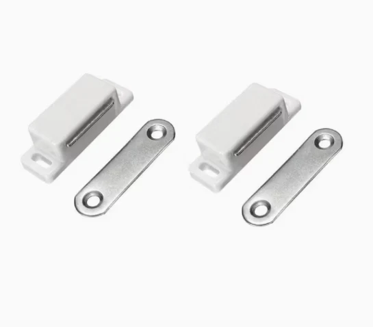 Plastic Magnetic Catcher Plate Latch Cabinet Door Catch