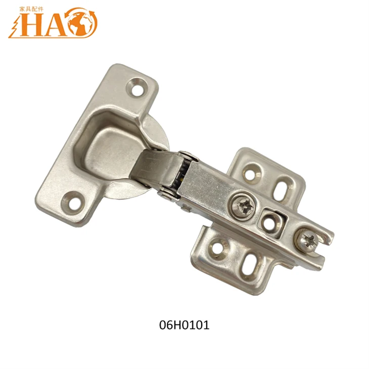 Slide-on Cabinet Hinge, 110° Opening Angle, 35mm Cup, Crank 0/8/17, Iron Silver Furniture Hinge For Cabinet Door