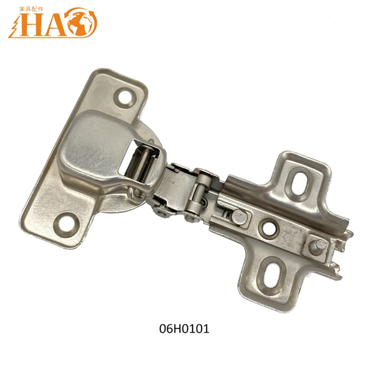 Slide-on Cabinet Hinge, 110° Opening Angle, 35mm Cup, Crank 0/8/17, Iron Silver Furniture Hinge For Cabinet Door suppliers