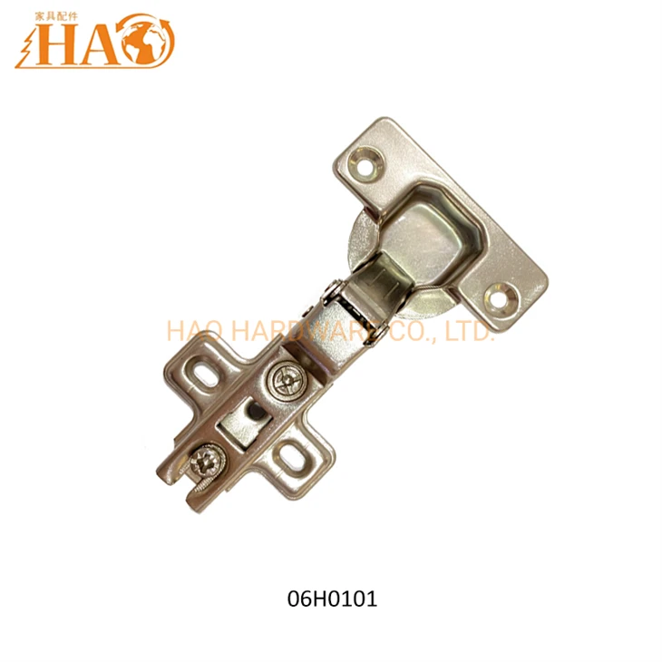 Slide-on Cabinet Hinge, 110° Opening Angle, 35mm Cup, Crank 0/8/17, Iron Silver Furniture Hinge For Cabinet Door factory