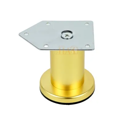 Bright Gold Color Steel Sofa Leg