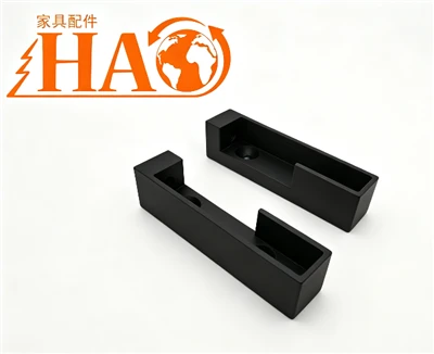Zinc Alloy Square Wardrobe Tube Support