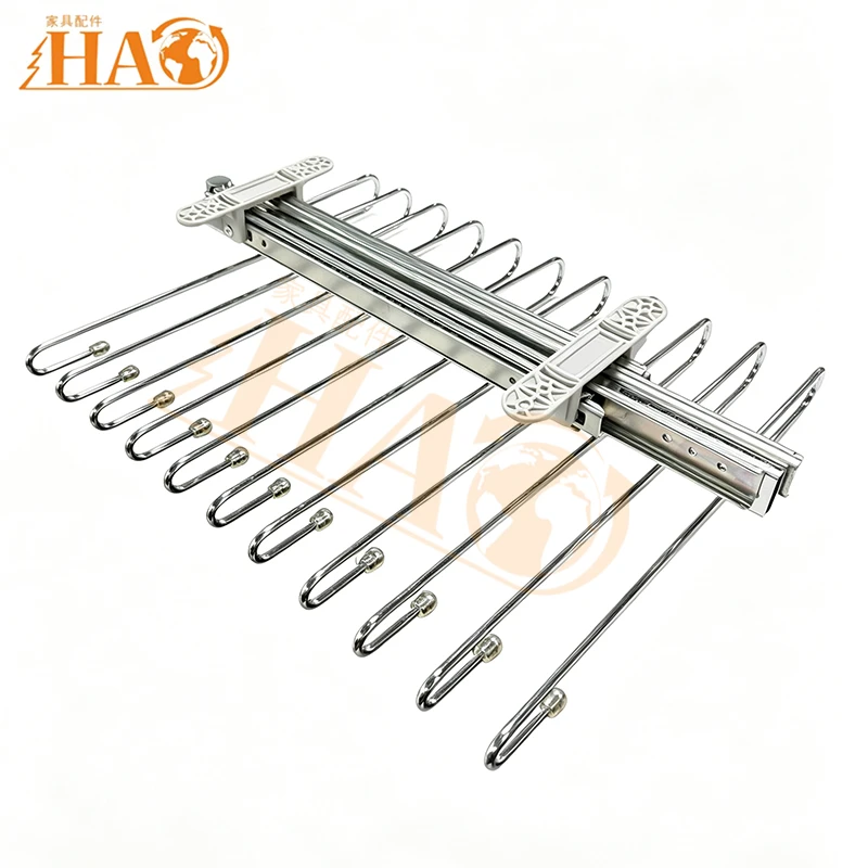 Wardrobe Sliding Pants Hanger Organizer
